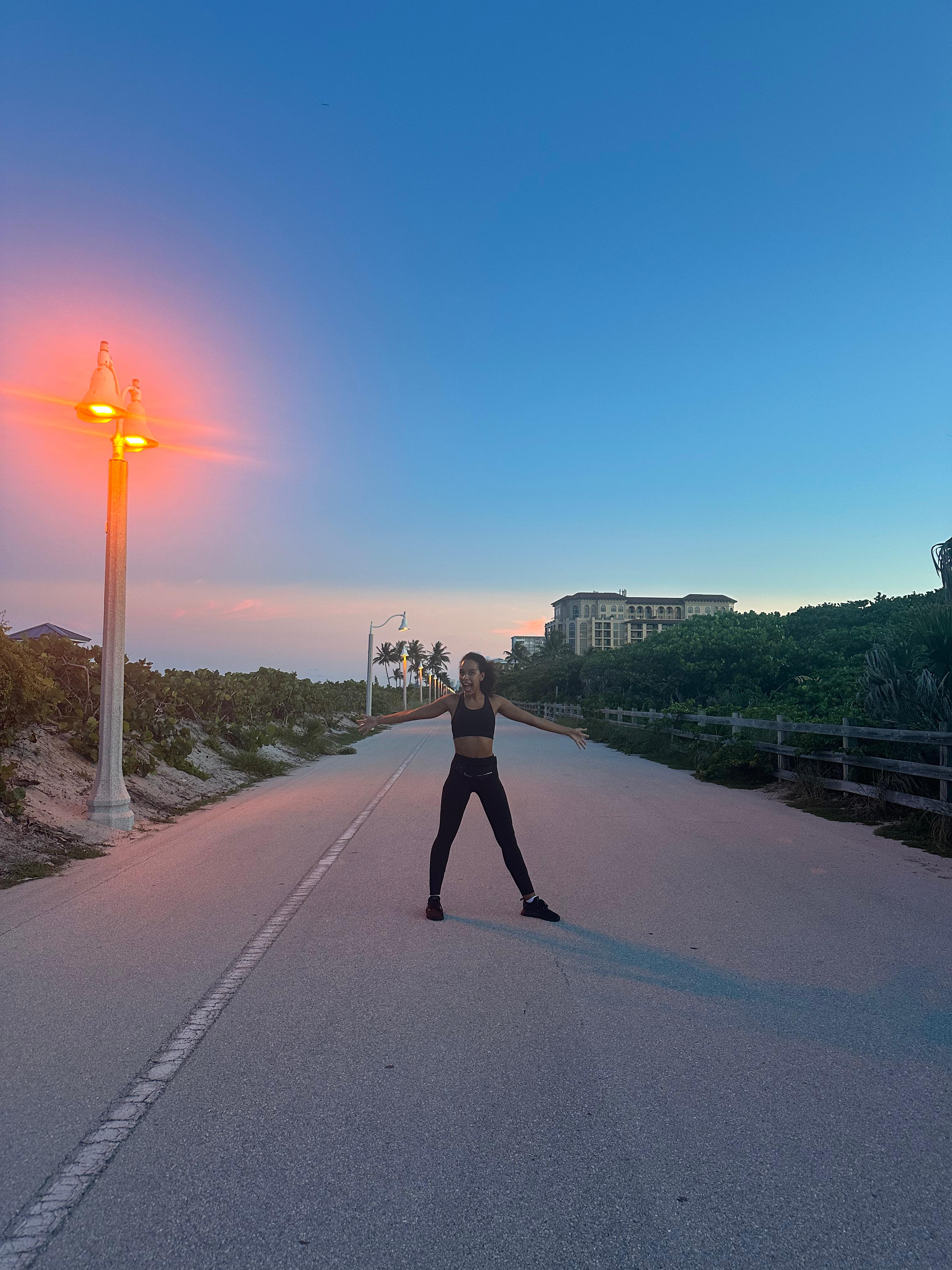 Amanda at sunset