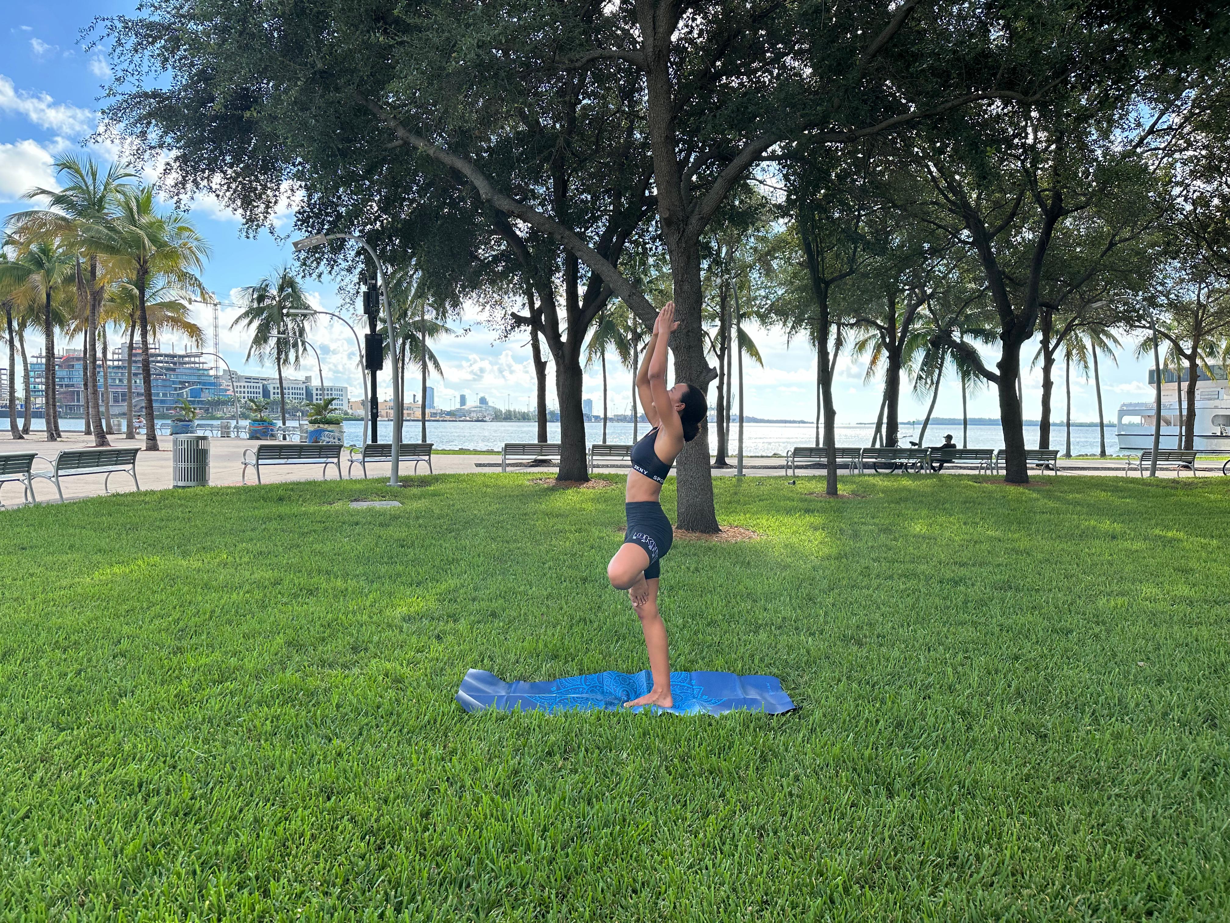 Handstand in Miami park