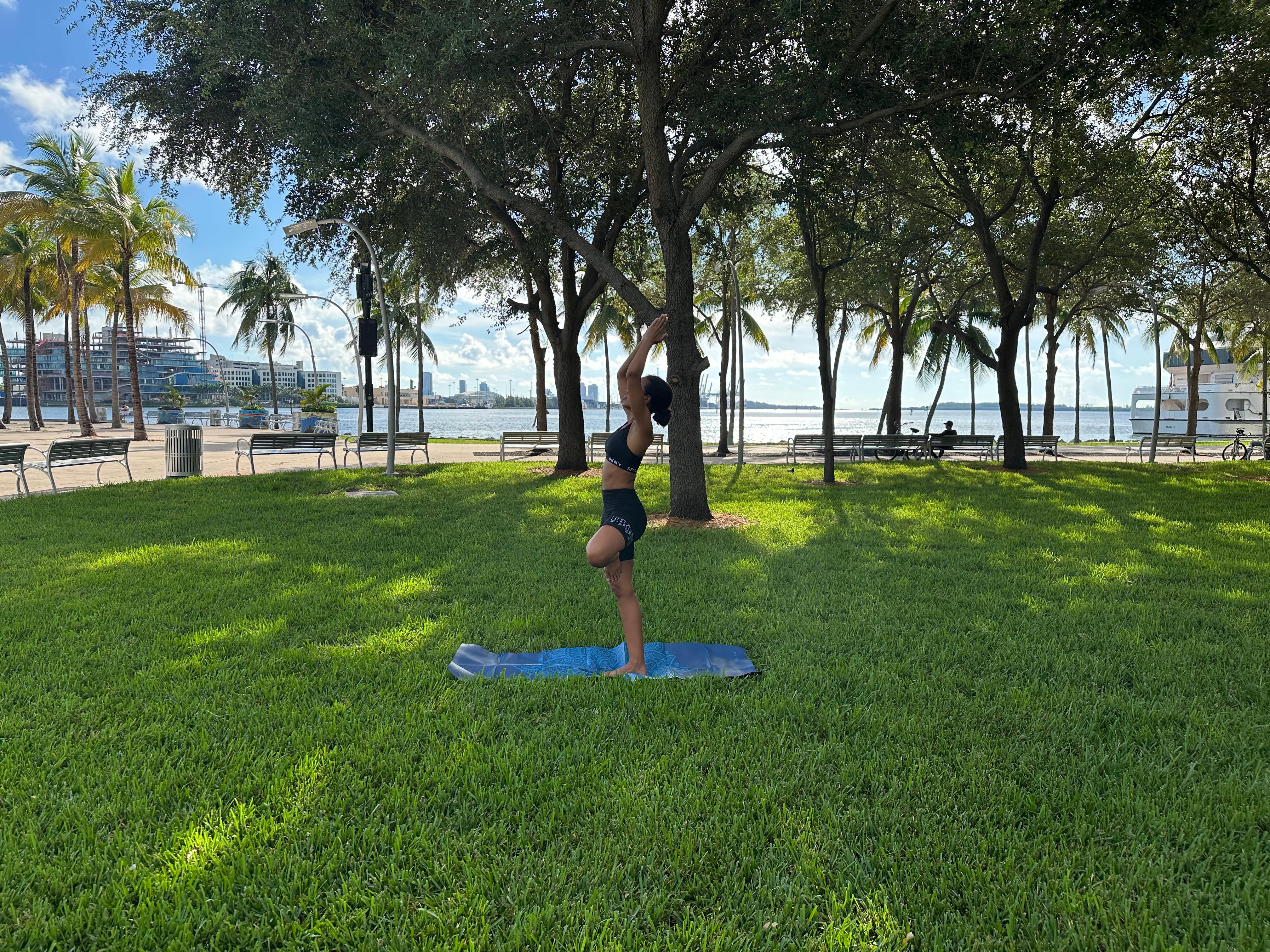 Yoga in the park